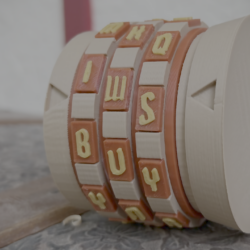 Three Ring Cryptex w/custom solution